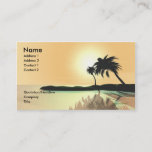 Island Gold Business Card at Zazzle