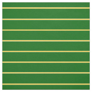 Island green/gold/white pin striped design/pattern fabric