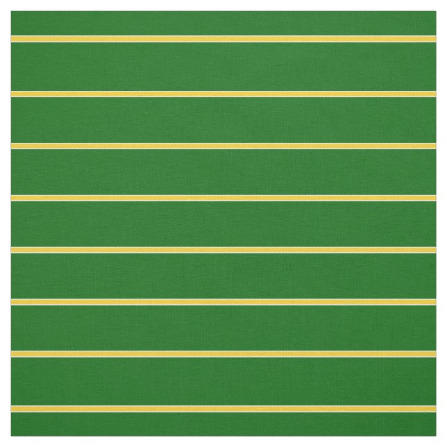 Island green/gold/white pin striped design/pattern fabric (Swatch)