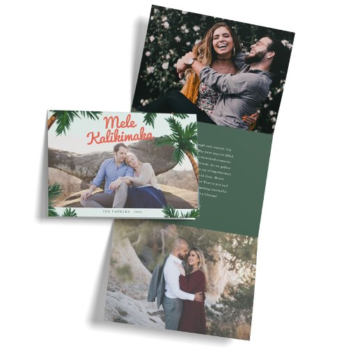 Island Greeting Tri_Fold Holiday Card