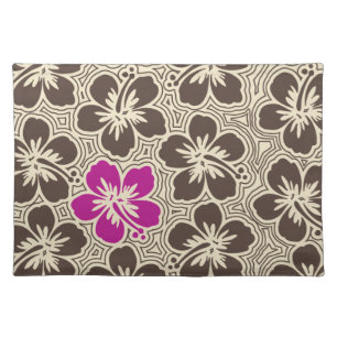 Island Hibiscus Hawaiian Dinner Placemats
