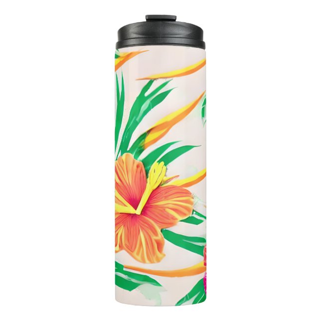 Island Hibiscus Thermal Tumbler (Front)