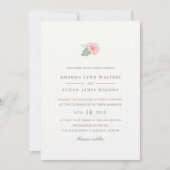 Island Hibiscus Wedding Invitation (Front)
