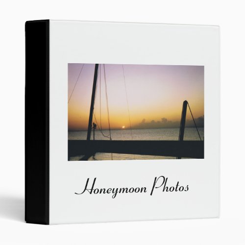 Island Honeymoon Photos 3 Ring Binder