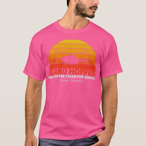 Island Hoppers Helicopter Charter Service 1980 T_Shirt