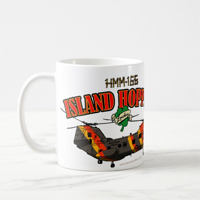 Island Hoppers Simple Design Coffee Mug (Left)