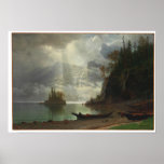 Island In The Lake (oil On Canvas) Poster at Zazzle