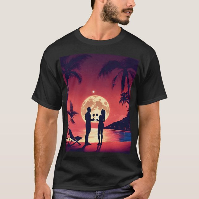 Island Ink: Sailor Jerry Beach Scene Tee (Front)