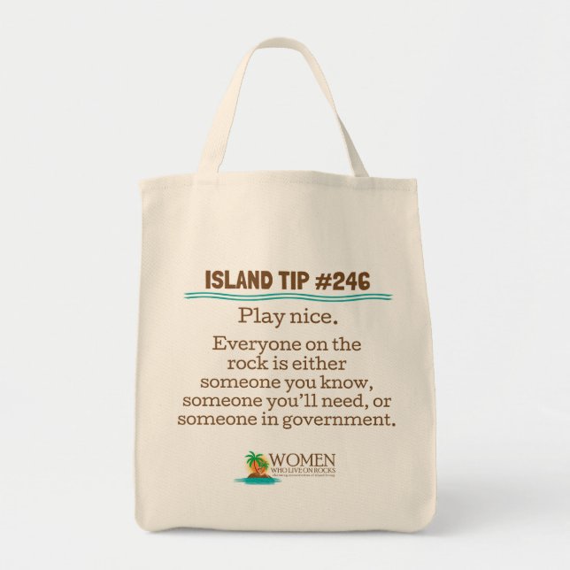 Island Insider's Canvas Eco Bag #246 (Front)
