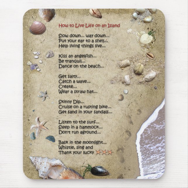 Island Life Mouse Pad (Front)