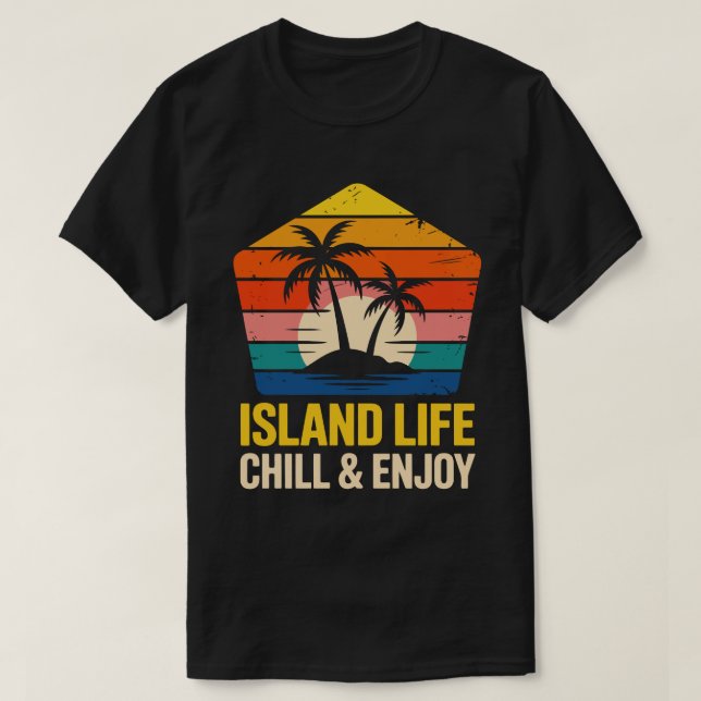 Island Life Pentagon Tee (Design Front)