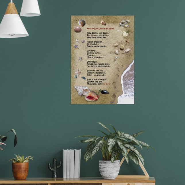 Island Life Poster (Living Room 1)