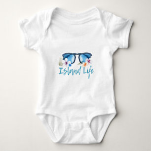 Island Life Sunglasses Baby Bodysuit