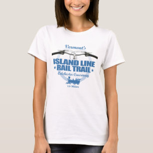 Island Line Rail Trail (H2) T-Shirt