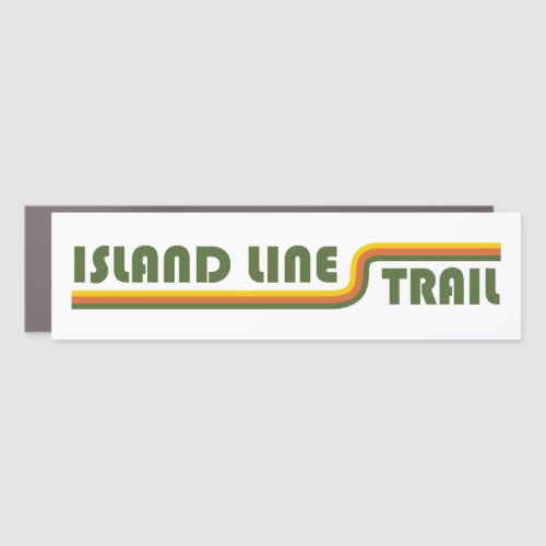 Island Line Trail Car Magnet