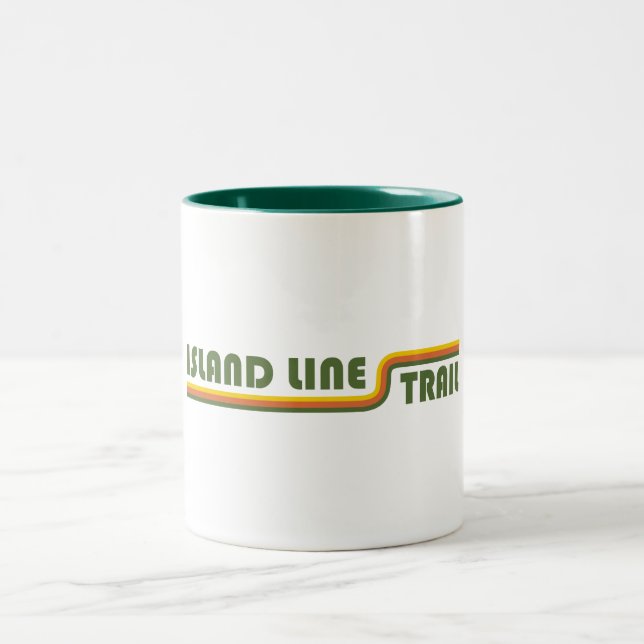 Island Line Trail Two-Tone Coffee Mug (Center)
