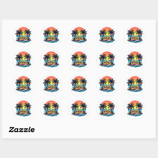Island Mood Graffiti Sticker (Sheet)