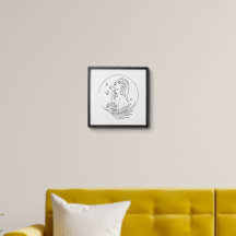 Island Muse – Tropical Feminine Line Art