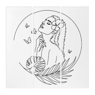 Island Muse – Tropical Feminine Triptych