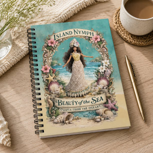 Island Nymph Tropical Spiritual Ocean Fantasy Art Notebook