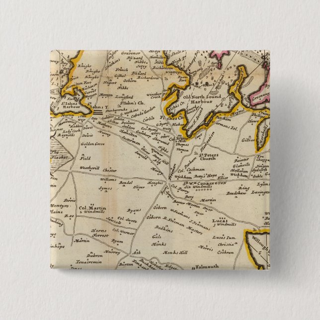 Island of Antego Pinback Button (Front)