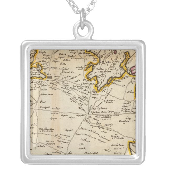 Island of Antego Silver Plated Necklace (Front)