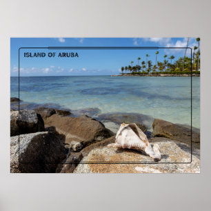 Island of Aruba Beach Poster