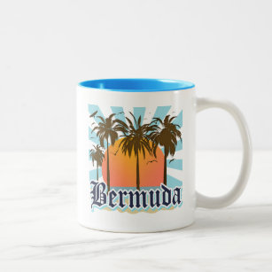 Island of Bermuda Souvenirs Two-Tone Coffee Mug