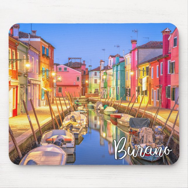 Island Of Burano, Italy Mouse Pad (Front)