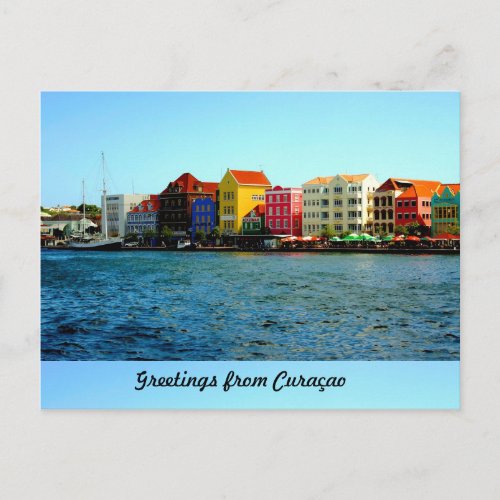 Island of Curacao Designed by Admiro Postcard