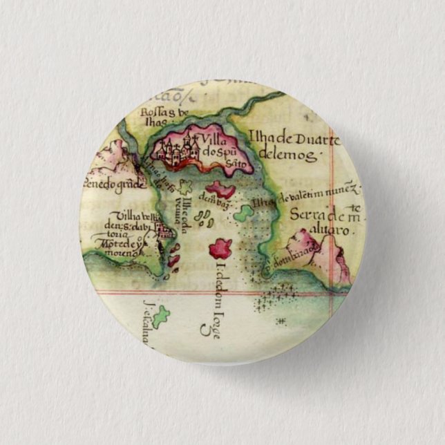 Island of Duarte de Lemos (ca.1586) Button (Front)