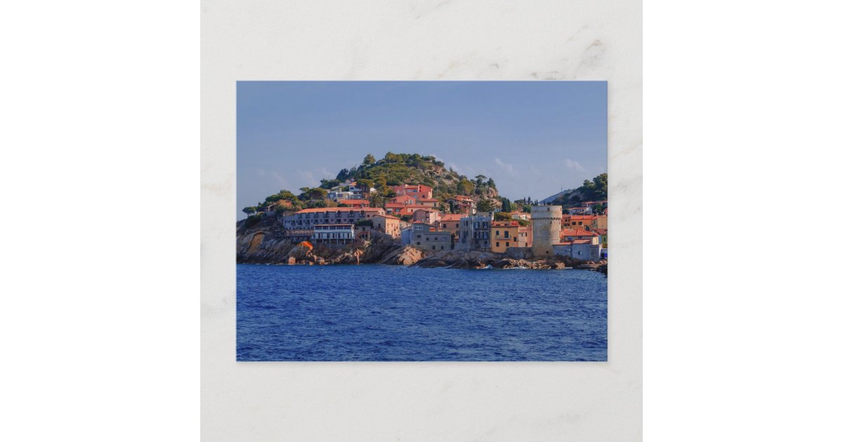 Island of Elba Village Landscape Italy Postcard Zazzle