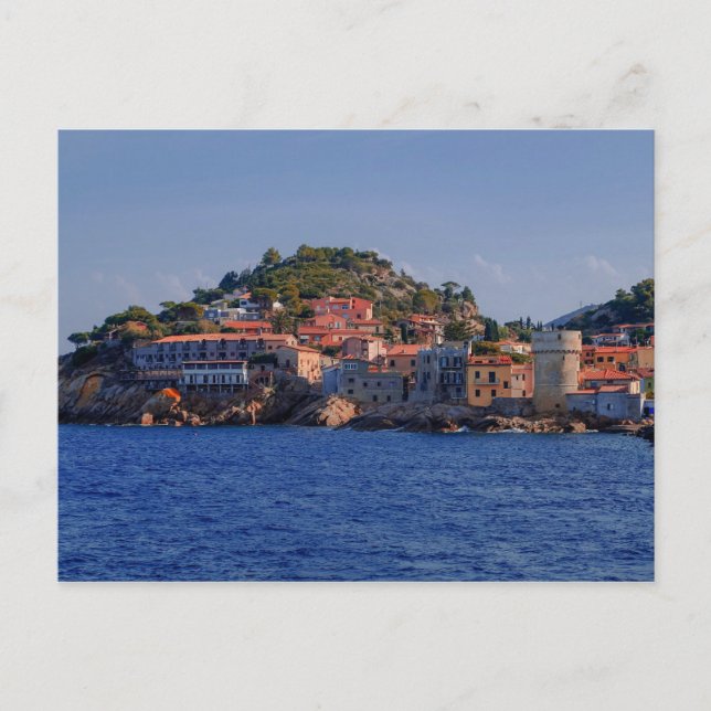 Island of Elba Village Landscape Italy Postcard (Front)
