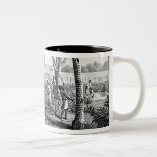 Island of Guam Natives at Work in the Garden of t Two_Tone Coffee Mug