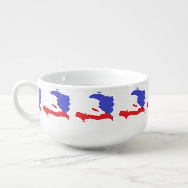 Island Of Haiti Soup Mug (Right)