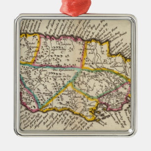 Island of Jamaica Metal Ornament