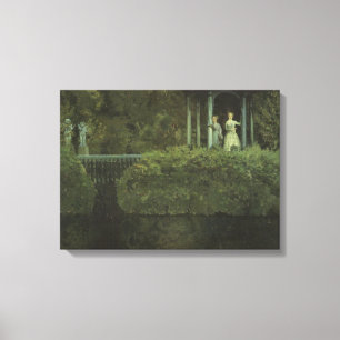 Island of Love (by Konstantin Somov) Canvas Print