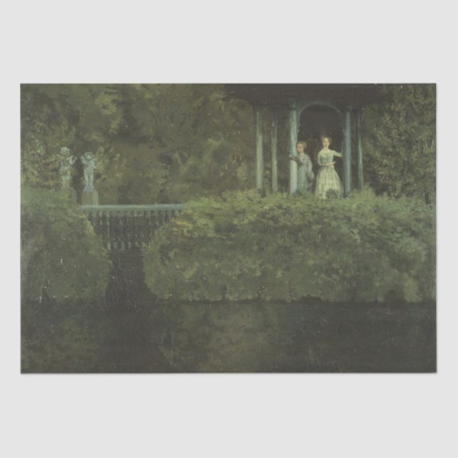 Island of Love (by Konstantin Somov) Tissue Paper (Front)