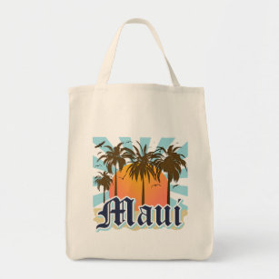 Island of Maui Hawaii Souvenir Tote Bag