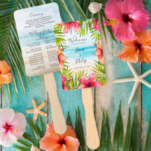 Island Paradise Beach Tropical Wedding Party