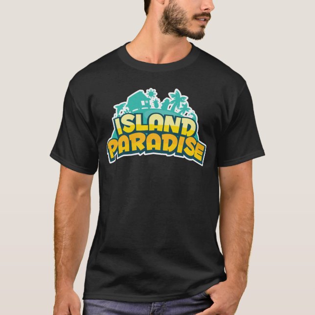 Island Paradise - Mens Dark T-Shirt (Front)