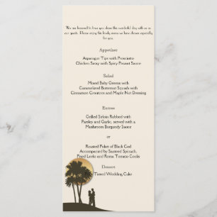 Island Paradise Wedding Menu