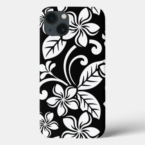 ISLAND PLUMERIA BLACK iPhone 13 CASE