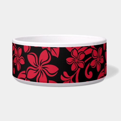 ISLAND PLUMERIA (BLACK/RED) BOWL
