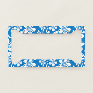 ISLAND PLUMERIA (BLUE SKY) LICENSE PLATE FRAME