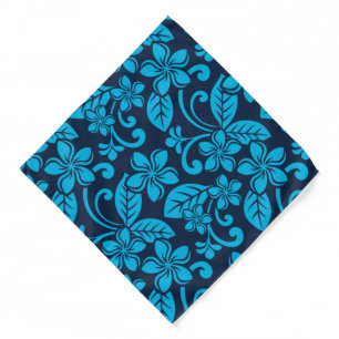 ISLAND PLUMERIA (Blue x 2) Bandana