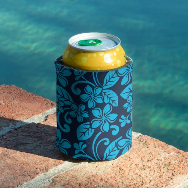 ISLAND PLUMERIA (Blue x 2) Can Cooler (In Situ Pool)