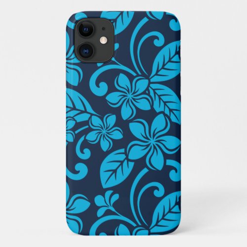 ISLAND PLUMERIA Blue x 2 iPhone 11 Case