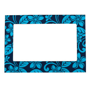 ISLAND PLUMERIA (Blue x 2) Magnetic Frame