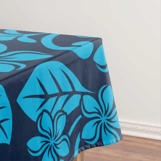 ISLAND PLUMERIA (Blue x 2) Tablecloth (In Situ)